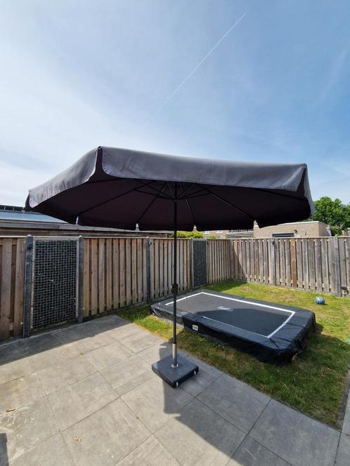 Bois le duc parasol 360 cm., Tuin en Terras, Parasols, Gebruikt, Stokparasol, 3 tot 4 meter, Kantelbaar, Ophalen
