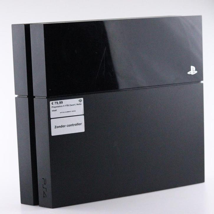 Playstation 4 1TB Zwart | Nette staat, Spelcomputers en Games, Spelcomputers | Sony PlayStation 4, Zo goed als nieuw