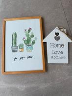 Decoratie Set: Schilderij en Huisje, Ophalen of Verzenden