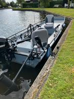 Aluminium visboot boot met trailer compleet, Watersport en Boten, Ophalen, Tot 10 pk, Aluminium, Zo goed als nieuw