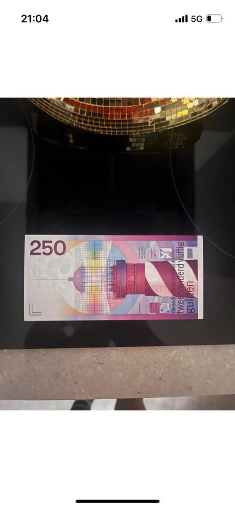 250 gulden biljet, Postzegels en Munten, Bankbiljetten | Nederland, 10 gulden, Ophalen of Verzenden