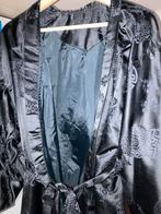 Zwarte traditionele Japanse Kimono - Prachtige Stijl, Ophalen of Verzenden, Gedragen, Maat 52/54 (L), Accessoires