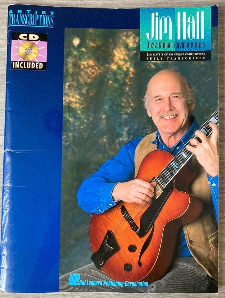 JIM HALL Jazz Guitar Environment + CD, Muziek en Instrumenten, Bladmuziek, Zo goed als nieuw, Ophalen of Verzenden
