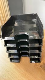 5 x brievenbusvakje Esselte zwart postvakje hard plastic, Ophalen of Verzenden, Gebruikt