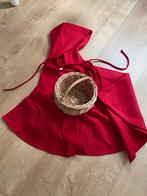 Roodkapje cape met mandje - Verkleedkleding, Kinderen en Baby's, Carnavalskleding en Verkleedspullen, Ophalen of Verzenden, Zo goed als nieuw