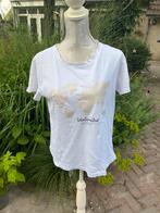 Wit t-shirt wereldkaart opdruk L Stradivarius, Wit, Maat 42/44 (L), Ophalen of Verzenden, Korte mouw