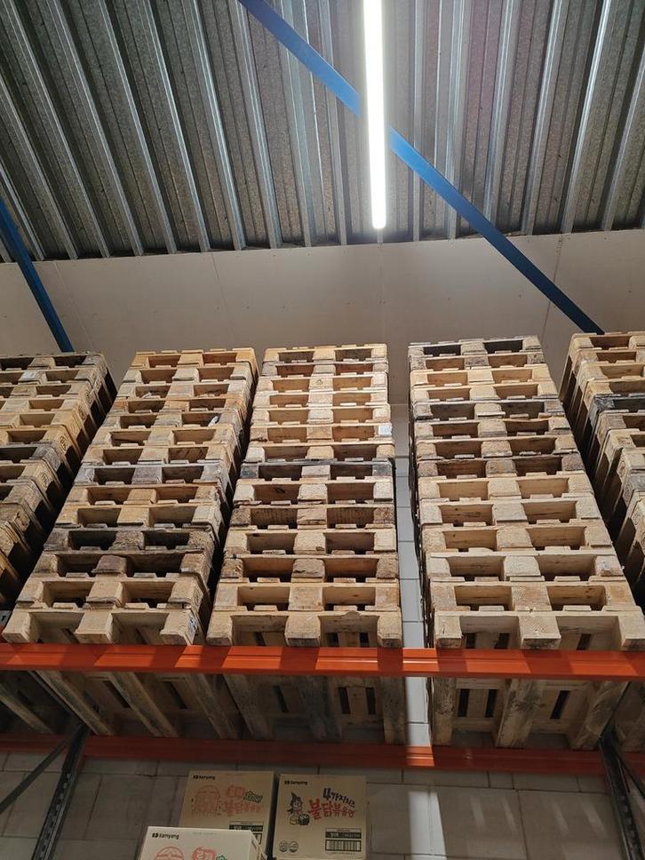 Europallets te koop, Doe-het-zelf en Verbouw, Hout en Planken, Gebruikt, Pallet, Overige houtsoorten, Minder dan 200 cm, 50 mm of meer