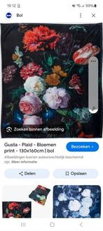 Gevraagd/gezocht  gusta plaid bloemen, Huis en Inrichting, Ophalen, Nieuw