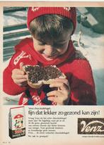 Retro reclame 1966 Venz hagelslag jongetje rood mutsje, Verzenden, Overige typen
