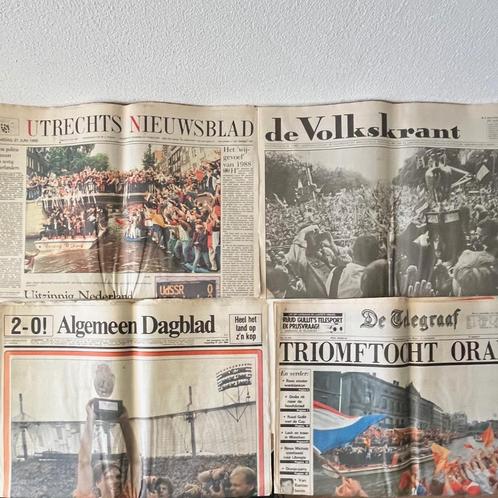 Kranten Europees Voetbalkampioen 1988, Verzamelen, Sportartikelen en Voetbal, Nieuw, Boek of Tijdschrift, Ophalen of Verzenden