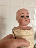 Antieke pop gemerkt 166 Kestner? Leren lijf, Verzamelen, Poppen, Ophalen of Verzenden, Gebruikt, Pop