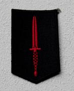 Mouwembleem DT 2000 Korps Commando Troepen, Verzamelen, Verzenden, Landmacht, Nederland, Embleem of Badge