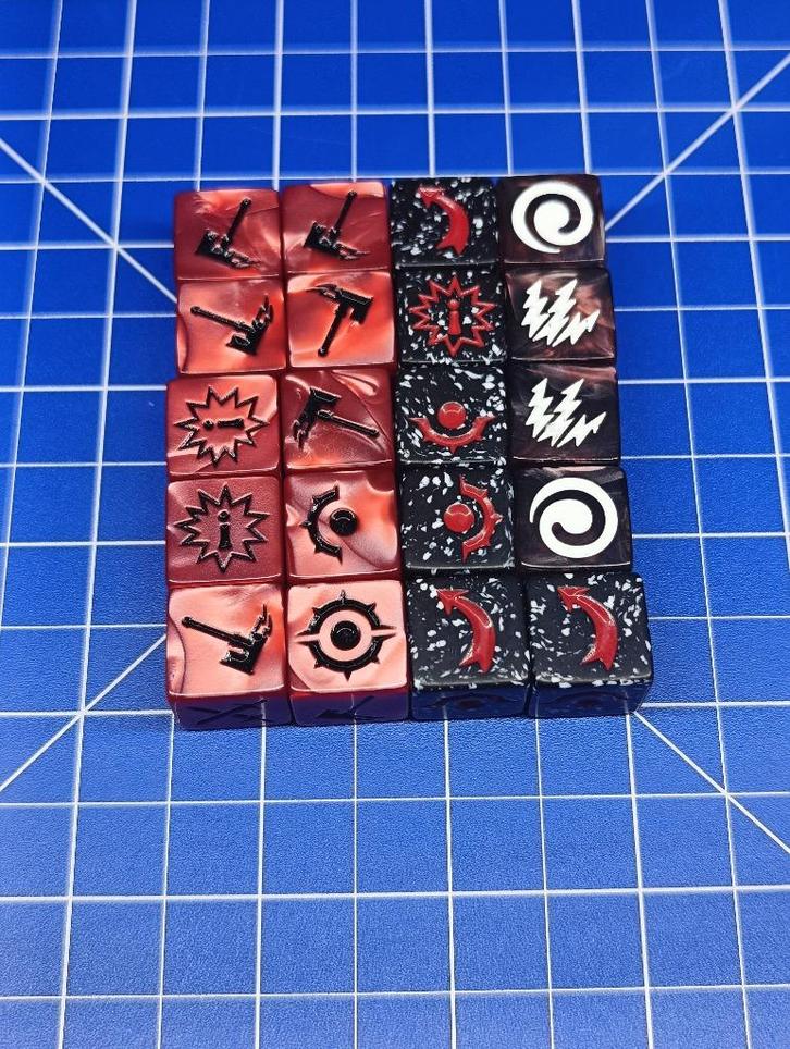 Warhammer Underworlds Grand Alliance Chaos Dice Pack, Hobby en Vrije tijd, Wargaming, Gebruikt, Warhammer, Figuurtje(s), Geverfd