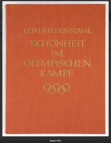 Boek 'Schönheit im Olympischen Kampf' (Leni Riefenstahl) beschikbaar voor biedingen