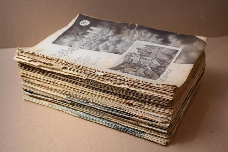 Vliegwereld 8e jaargang 1-2-1942 t/m 14e jaargang 15-12-1948, Verzamelen, Luchtvaart en Vliegtuigspotten, Gebruikt, Boek of Tijdschrift