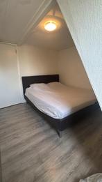 Tweepersoonsbed met matras160x200, Ophalen, Gebruikt, Zwart, Tweepersoons