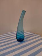 Vintage IKEA Kvartz Vaas - Blauw, Huis en Inrichting, Woonaccessoires | Vazen, Blauw, Ophalen of Verzenden, Minder dan 50 cm, Glas