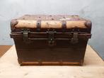 Antieke Reiskist met Historie, Antiek en Kunst, Ophalen of Verzenden