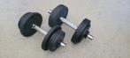 Domyos dumbells / halterset 2x 12kg, Sport en Fitness, Ophalen, Gebruikt, Rug, Halterset
