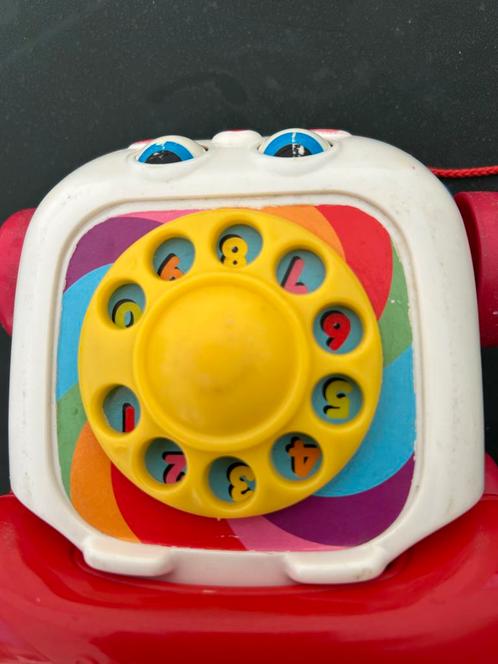 Vrolijke Fisher Price Loop Telefoon, Kinderen en Baby's, Speelgoed | Babyspeelgoed, Zo goed als nieuw, Overige typen, Met wieltjes