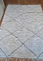 Vloerkleed zwart wit geruit 160x230 (wasbaar), Huis en Inrichting, Stoffering | Tapijten en Kleden, Ophalen, 150 tot 200 cm, Zo goed als nieuw
