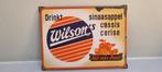 WilSon's fruit EMAILLE antiek bord reclamebord, Verzamelen, Ophalen of Verzenden, Gebruikt, Reclamebord