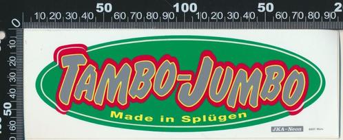 Sticker: Tambo Jumbo, Verzamelen, Stickers, Zo goed als nieuw, Overige typen, Ophalen of Verzenden