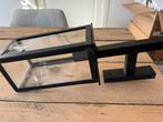 Zwarte Buiten Wandlamp, Ophalen, Glas
