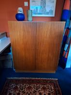 Vintage Teak Fineer Kledingkast - Klein Formaat, Huis en Inrichting, Kasten | Kledingkasten, Ophalen, Gebruikt, 100 tot 150 cm