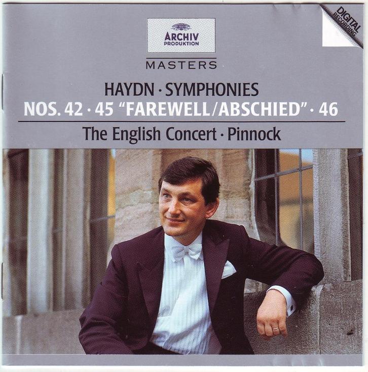 Haydn: Symfoniën 42, 45 en 46 Pinnock, Cd's en Dvd's, Cd's | Klassiek, Zo goed als nieuw, Orkest of Ballet, Classicisme, Ophalen of Verzenden