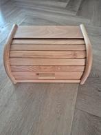Broodtrommel, brooddoos van hout, Ophalen, Zo goed als nieuw