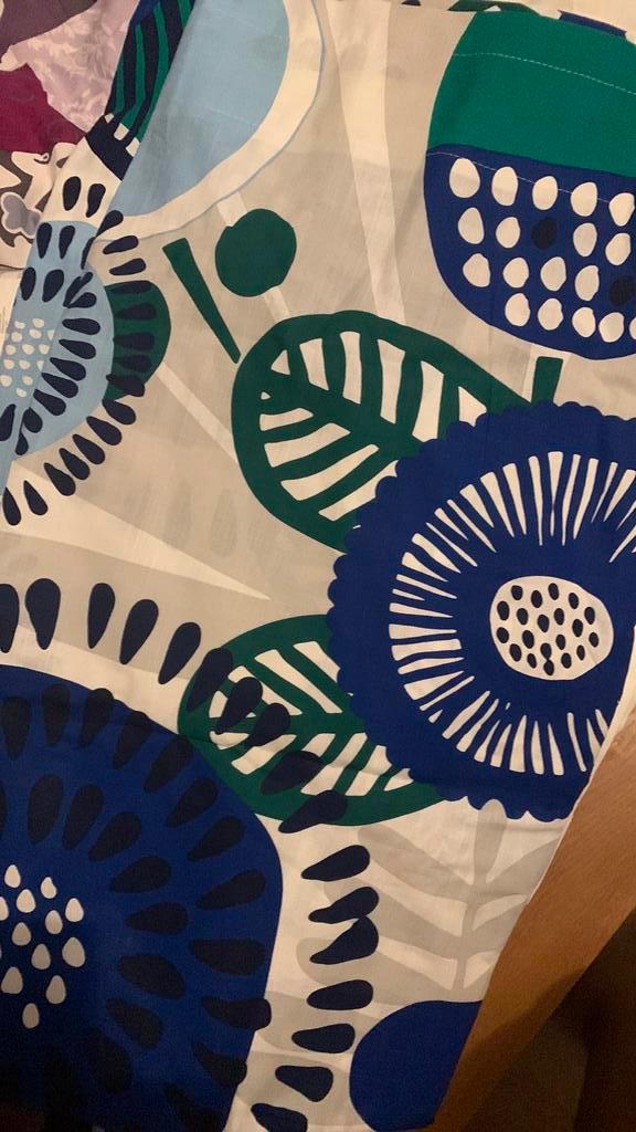 Gordijnen met bloemmotief, Huis en Inrichting, Stoffering | Gordijnen en Lamellen, Nieuw, 200 cm of meer, 100 tot 150 cm, Crème