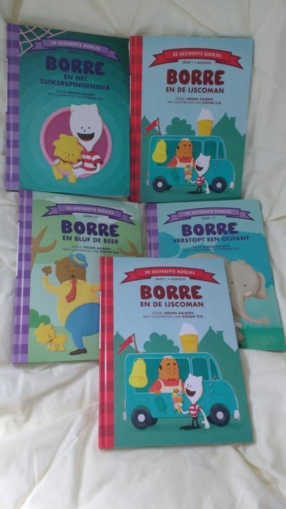 Z.g.a.n. 5 BORRE leesboekjes als pakketje of apart te koop., Ophalen of Verzenden, Zo goed als nieuw, Borre, Fictie algemeen