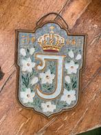 Tegel Porceleyne Fles Delft troonsbestijging Juliana 1948, Antiek en Kunst, Antiek | Wandborden en Tegels, Ophalen of Verzenden