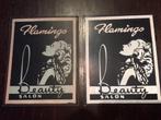 Metalen reclameplaat van Flamingo Beauty Salon. , Antiek en Kunst, Ophalen of Verzenden