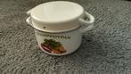 stamppot pan emaille, Huis en Inrichting, Keuken | Potten en Pannen, Ophalen, Gebruikt, Overige materialen, Kookpan of Snelkookpan