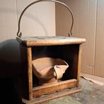 Eikenhoutenstoof met vuurkorfje, Ophalen of Verzenden, Vrijstaande haard, Houthaard