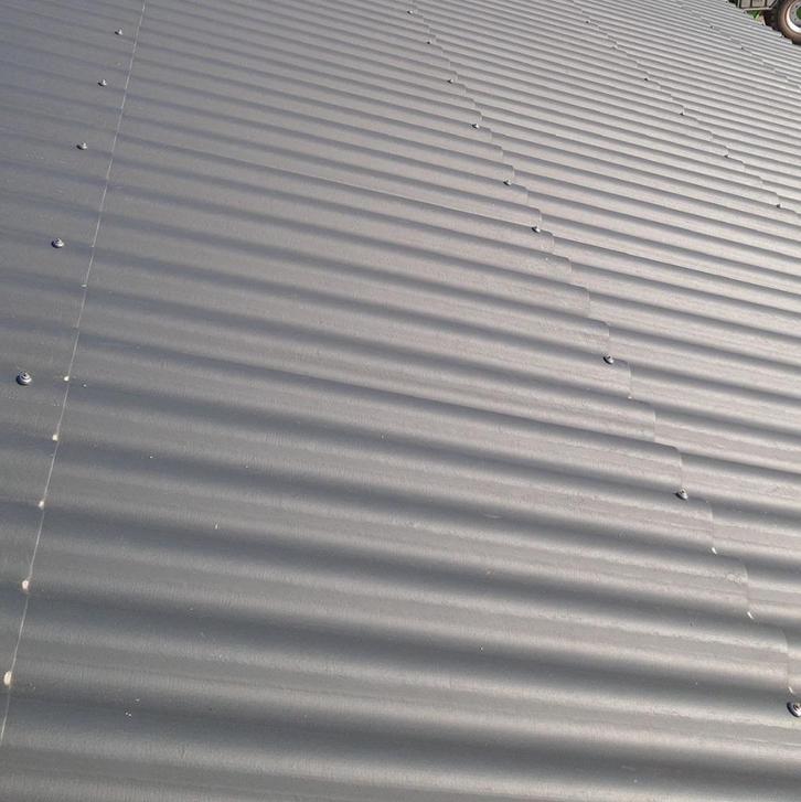 Asbestvrije golfplaten 1.10 x 1.60 m, Doe-het-zelf en Verbouw, Dakpannen en Dakbedekking, Zo goed als nieuw, Golfplaat, Overige materialen