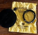 Buddha to Buddha armband leer zilver maat 20, Ophalen of Verzenden, Zo goed als nieuw, Zwart, Leer