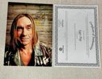 Iggy Pop - Foto gesigneerd Echte handtekening + Certificaat, Nieuw, Ophalen of Verzenden, A, Foto of Kaart