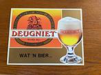 Bierreclamebord Deugniet kunststof, Ophalen of Verzenden, Gebruikt, Reclamebord, Plaat of Schild, Overige merken