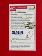 Voordeelbon 33 SEA LIFE Scheveningen 20% korting, Drie personen of meer, Kortingskaart