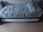 Bed met onderschuifbed - ruimtebesparend!, Gebruikt, 90 cm, Eenpersoons, Zwart