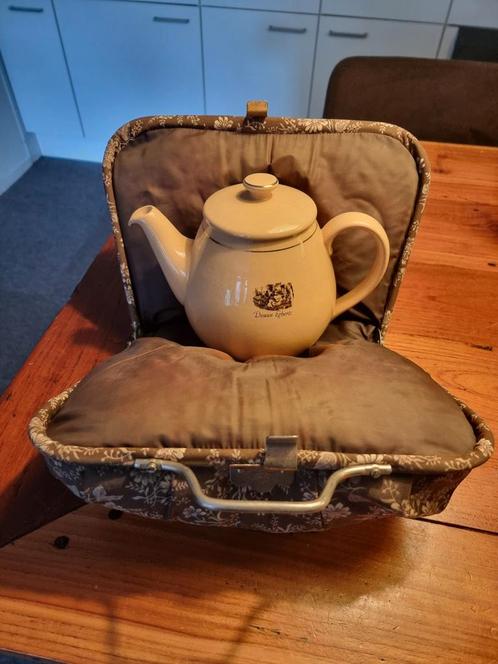 Douwe Egberts theepot met sluitbare theemuts., Huis en Inrichting, Keuken | Servies, Overige typen, Overige stijlen, Ophalen of Verzenden