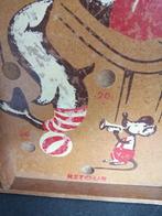 OUD JAREN 50 HOUTEN KNIKKER SPEL IN VINTAGE STAAT 60X40 CM, Antiek en Kunst, Antiek | Speelgoed, Ophalen of Verzenden