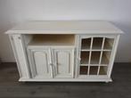 Witte houten landelijk tv meubel ~ NH6300, Huis en Inrichting, Kasten | Televisiemeubels, Ophalen, Gebruikt, 100 tot 150 cm, Minder dan 100 cm