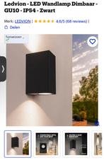 Ledvion Wall lamp zwart 4 stuks, Ophalen of Verzenden, Nieuw, Aluminium, Minder dan 50 watt
