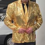 Gouden dames en heren colbert, Carnaval, Overige maten, Ophalen of Verzenden, Zo goed als nieuw