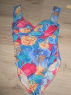 Blauw roze gewatteerd beugel badpak draperie C&A maat 42, Blauw, Nieuw, Badpak, Ophalen of Verzenden