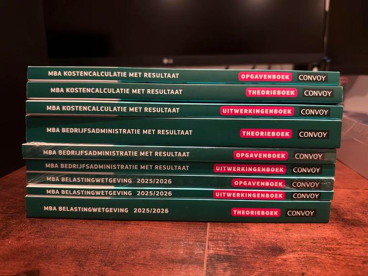 Convoy MBA Boeken - Kosten, Bedrijfsadministratie, Belasting, Boeken, Studieboeken en Cursussen, Zo goed als nieuw, HBO, Gamma